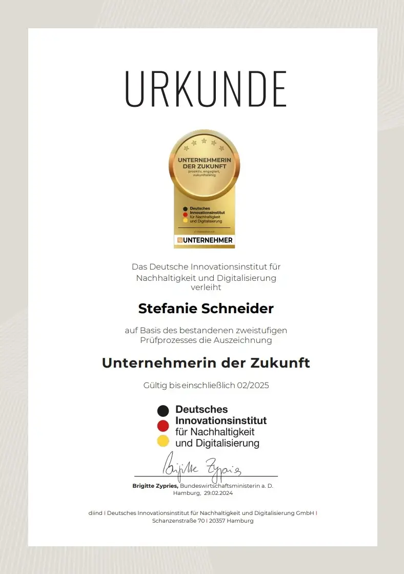 Zertifikat vizendo Reha- Vital- & Gesundheitszentrum Einzelunternehmen